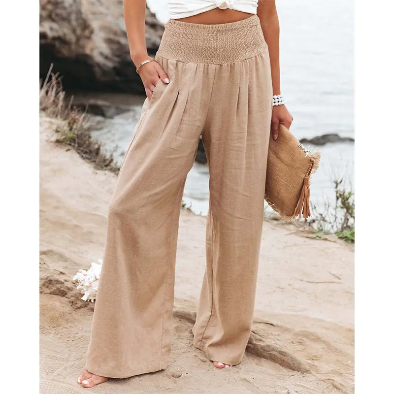 COTTON LINEN TROUSERS | VA