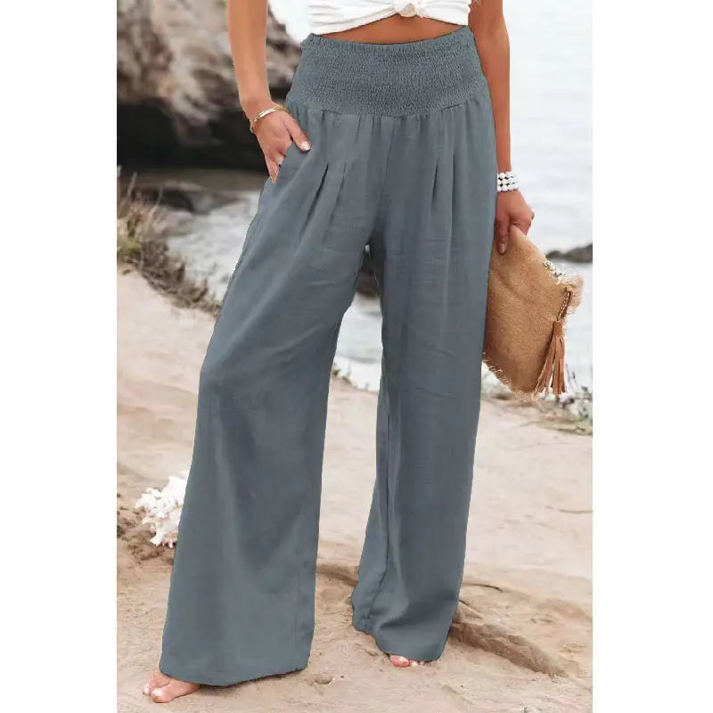 COTTON LINEN TROUSERS | VA