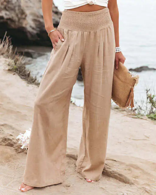 COTTON LINEN TROUSERS | VA